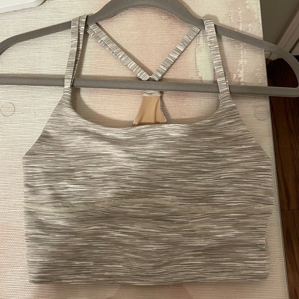 Outdoor Voices Gray Heathered Crop Top